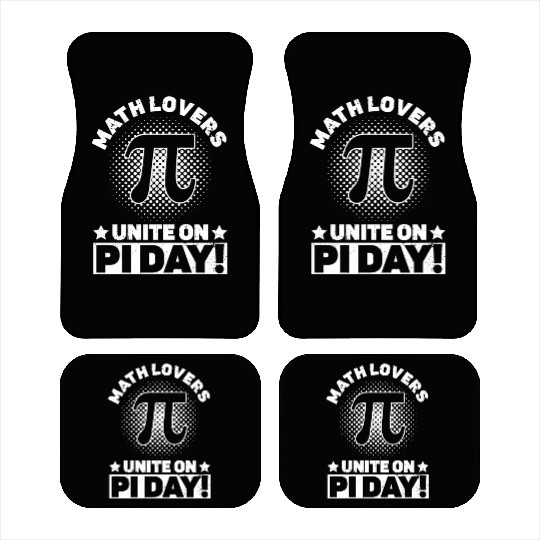Math Lovers Unite On Pi Day! - Funny Pi Day Math Car Mats
