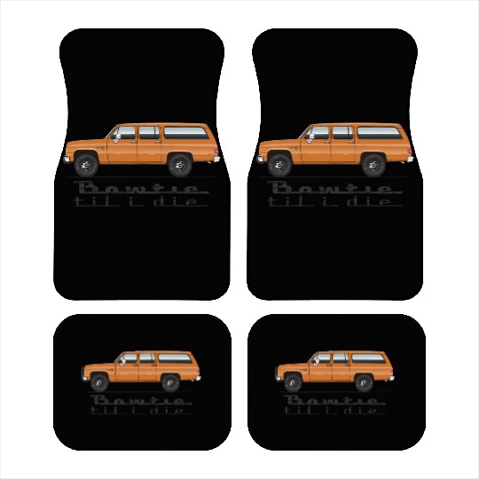 bowtie Burnt Orange Car Mats