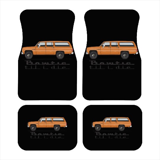bowtie Burnt Orange Car Mats