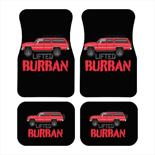 burban Cardinal Red Car Mats