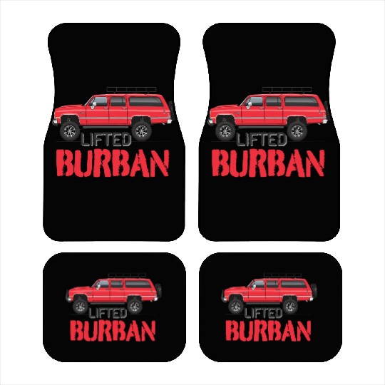 burban Cardinal Red Car Mats