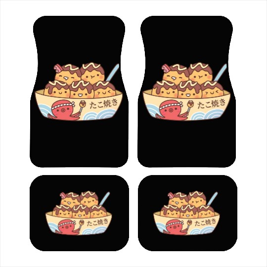 Kawaii Japanese Food Takoyaki Octopus Balls Car Mats