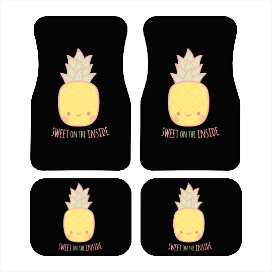 Cute Sweet On the Inside Pineapple Car Mats
