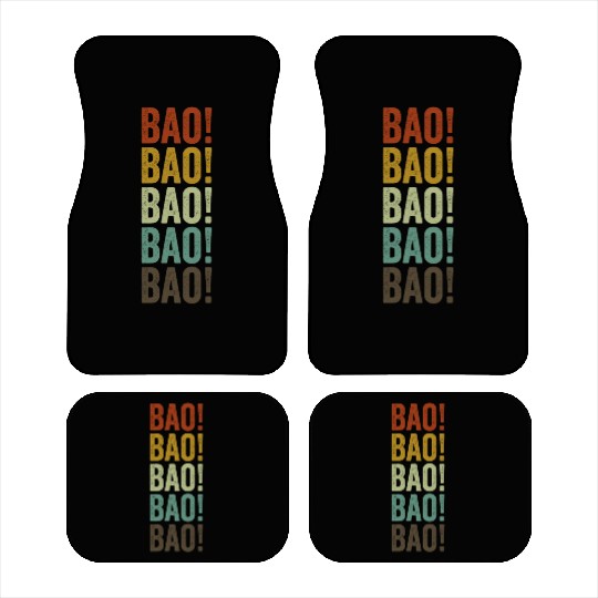 Bao! Dim Sum Lover Chinese Food Dumplings Bao Car Mats