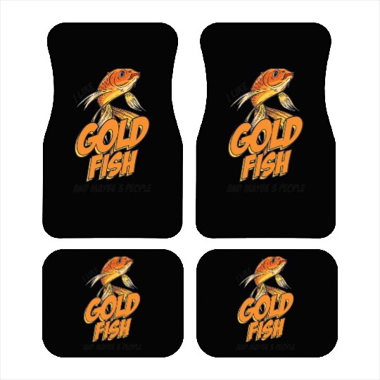 Like Goldfish And 3 People Carp Japan Aquarium Car Mats