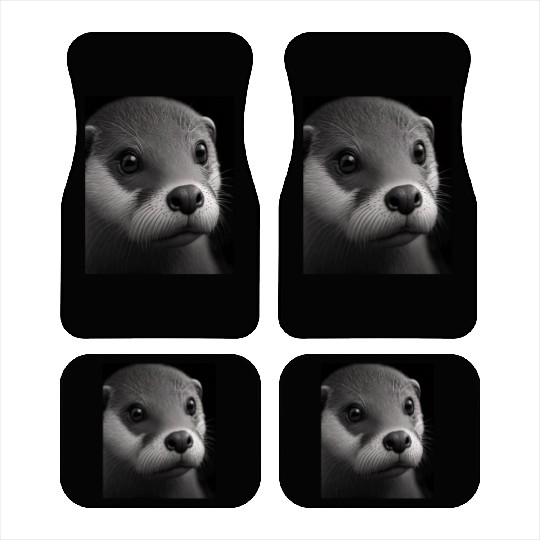 Fashionable Otter Design Cool Sea Otter With Blue Car Mats