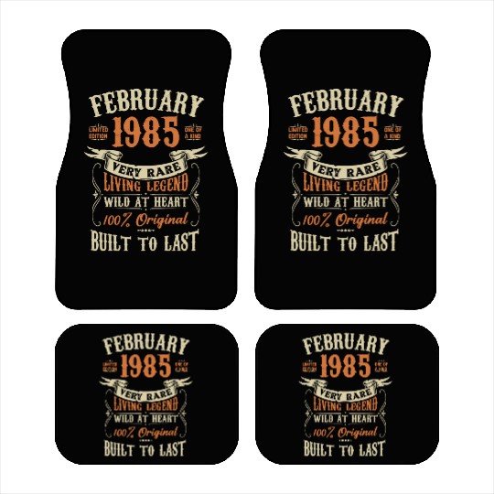 February 1985 Birthday Surprise Car Mats