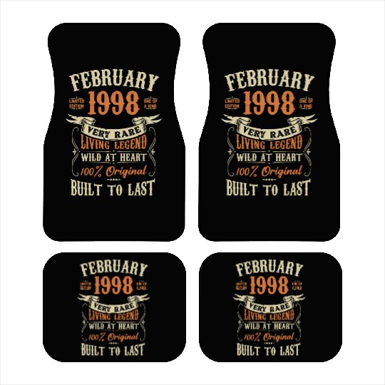February 1998 Birthday Surprise Car Mats