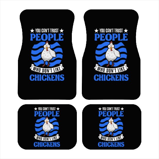 Chickens Chicken Farm Farmer Car Mats