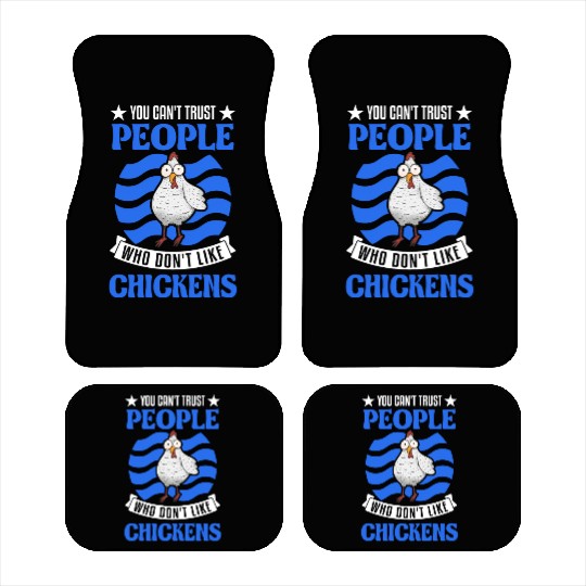 Chickens Chicken Farm Farmer Car Mats