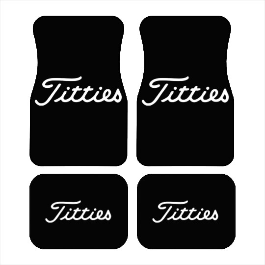 funny golf titties funny saying golfer golfing Car Mats