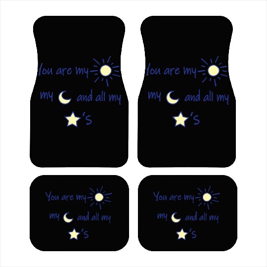 Sun Moon and Stars Car Mats