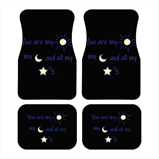 Sun Moon and Stars Car Mats