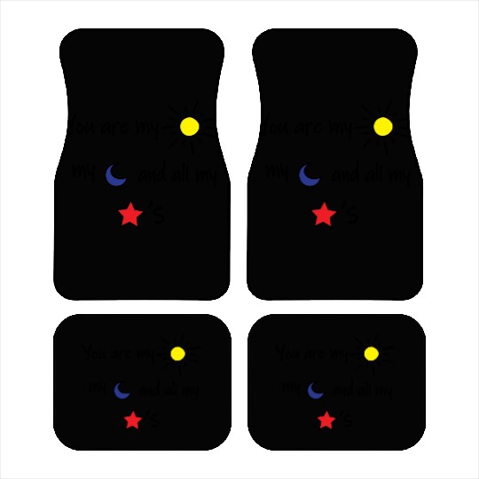 Sun Moon and Stars Car Mats