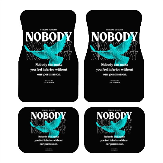 Nobody Dove Streetwear Car Mats