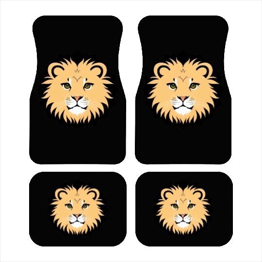 Royal Cartoon Lion - King of the Jungle 17 Car Mats