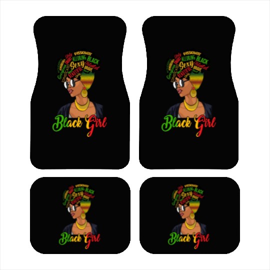 Juneteenth Independence Day Black Girl Car Mats