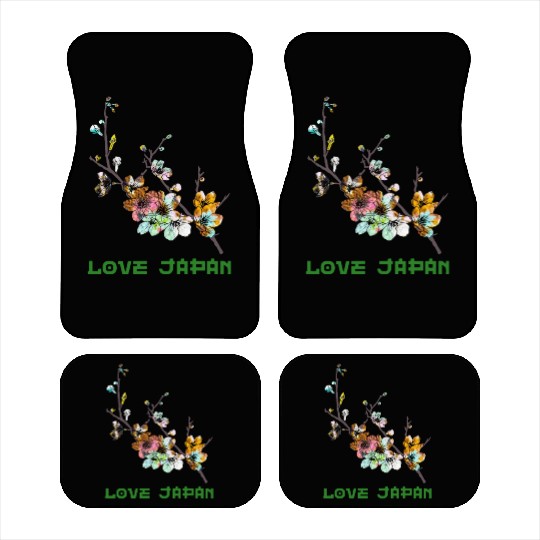 Cherry Blossom Sakura Tree Symbol Word Kanji Love Car Mats