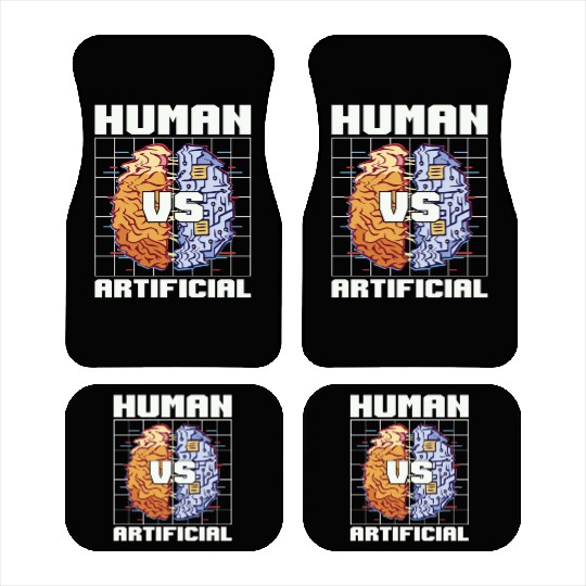 Artificial Intelligence Human VS Engineer Robotics Car Mats