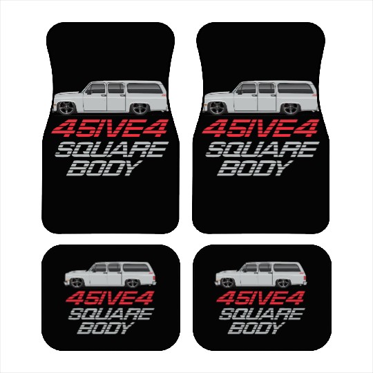 square Light Silver Car Mats