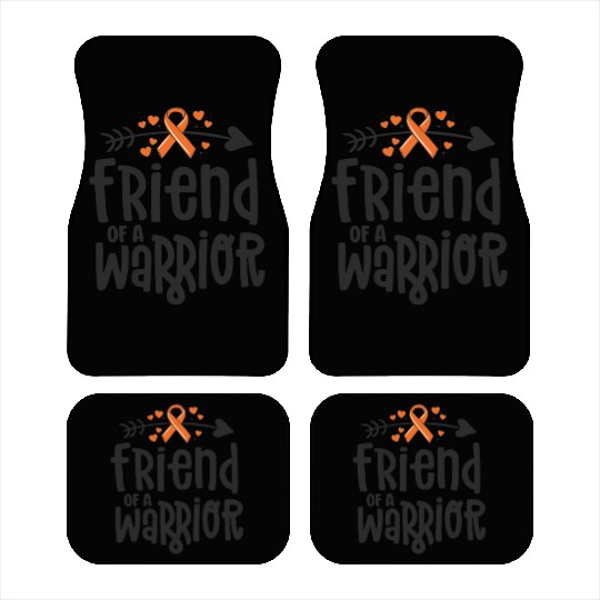 Friend Of A Warrior Lymphoma Leukemia Cancer Car Mats