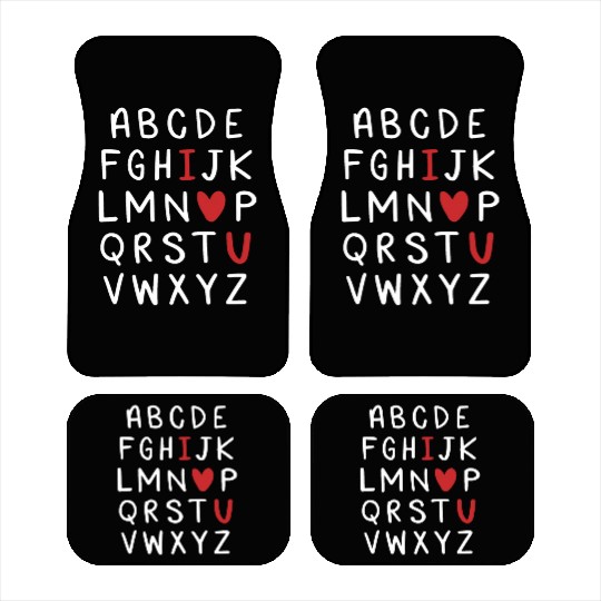 Funny Boys Valentines Car Mats Baby Boy