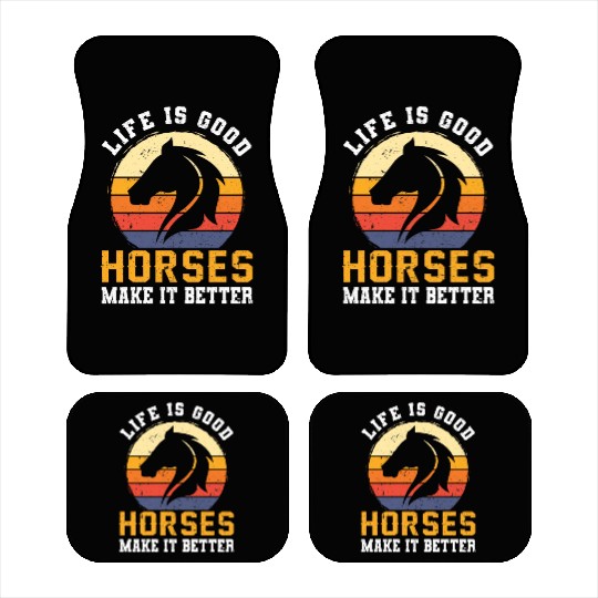 Cool Retro Vintage Horse Pony Hanoverian Gift Car Mats