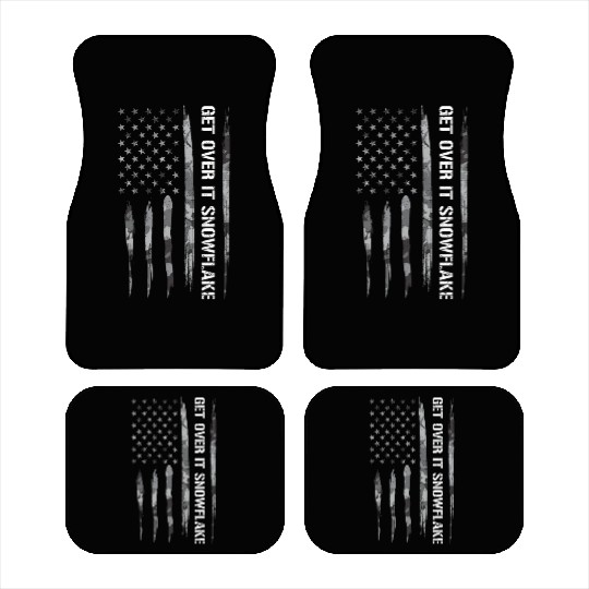 Get Over It Snowflake Car Mats