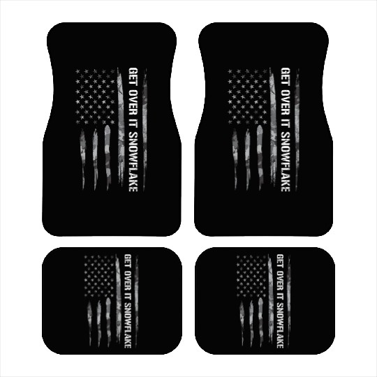 Get Over It Snowflake Car Mats