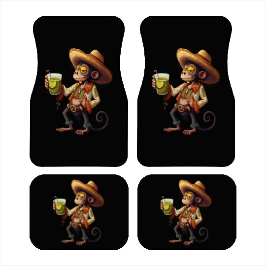 Spider Monkey Animal Lovers Mexican Cowboy Spider Car Mats