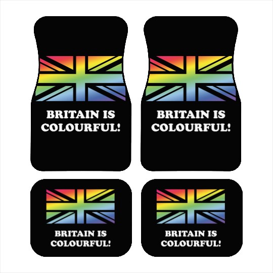 Britain Is Colourful! (Union Jack, United Kingdom) Car Mats