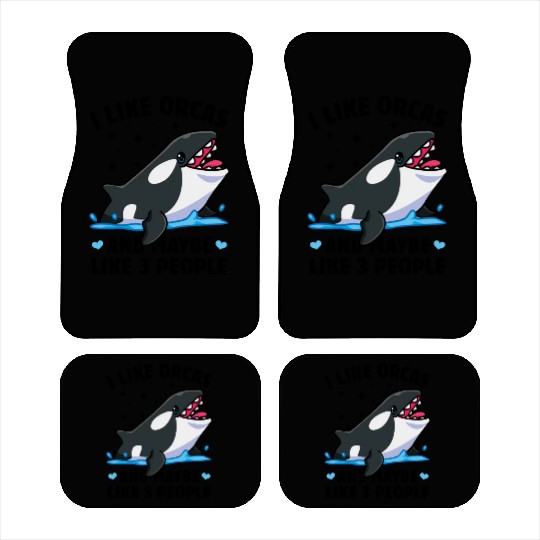 I like orcas and maybe like 3 people killer whale Car Mats