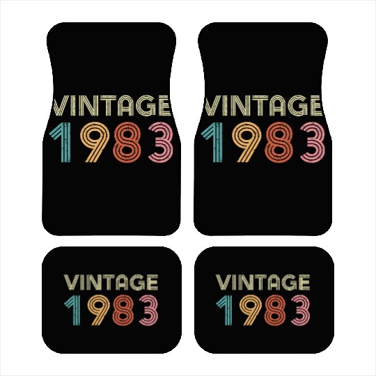 40th Birthday - Vintage 1983 Car Mats