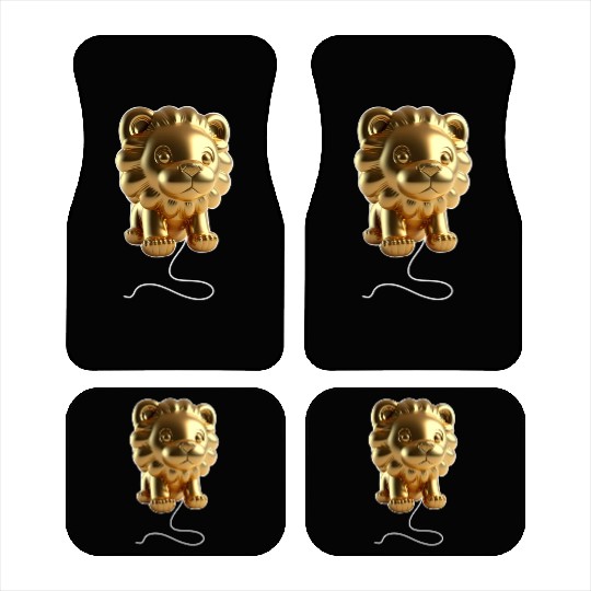 Lion Gold Balloon Car Mats