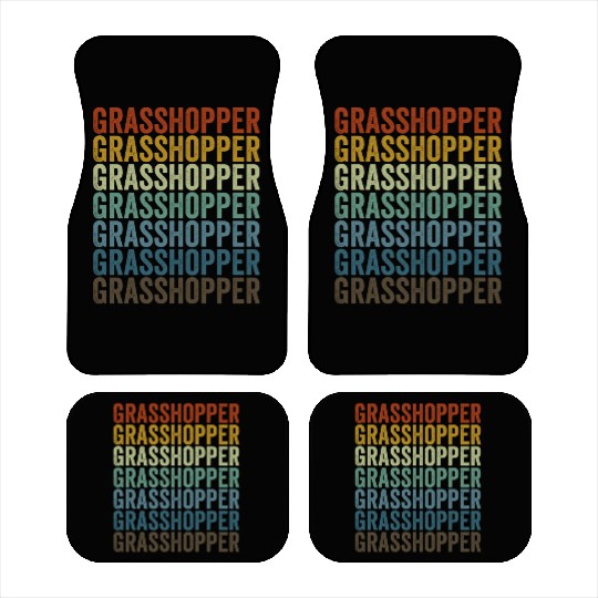 Grasshopper Entomologist Insect Lover Grasshopper Car Mats