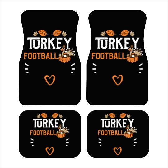 Turkey Football - Thanksgiving Car Mats