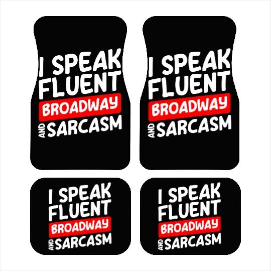 Actor Theater Fan Comedy Drama Club Car Mats