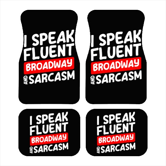 Actor Theater Fan Comedy Drama Club Car Mats