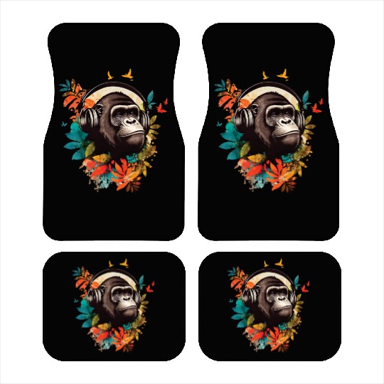 Gorilla DJ Jungle Car Mats