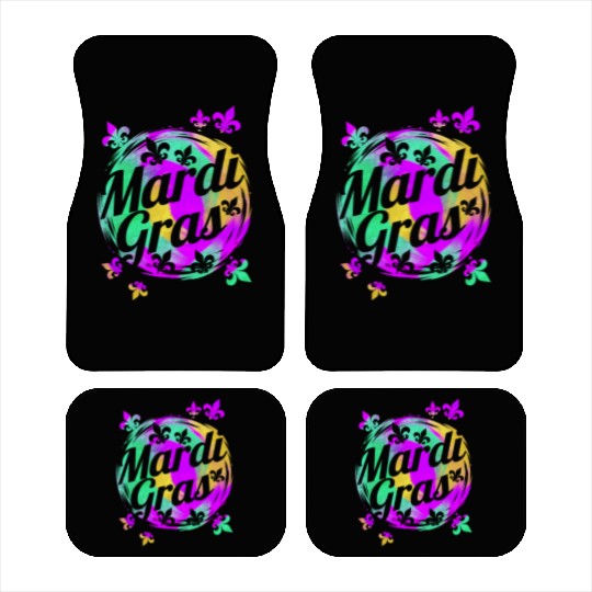 Fleur De Lis Logo For Mardi Gras Car Mats