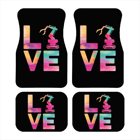 Robot Robotics Engineer Watercolor Car Mats