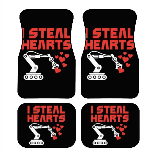 Robot Robotics Engineer Valentines Car Mats