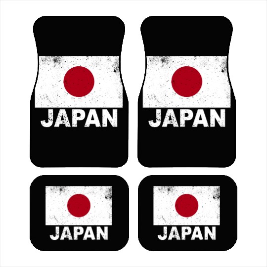 Japan Flag Vintage Japanese Origin Nationality Tra Car Mats