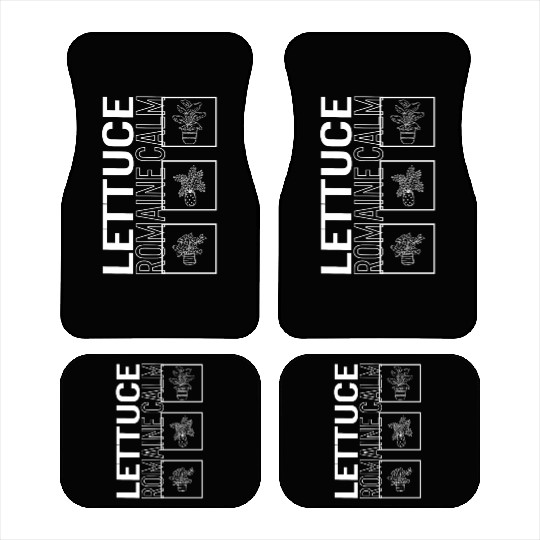 Lettuce Romaine Calm, Garden Plant Gardening Car Mats