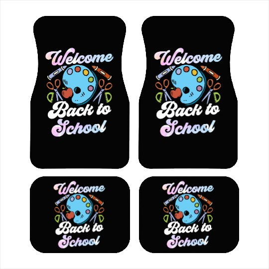 Welcome Back To School Pupil Grade Teacher Car Mats