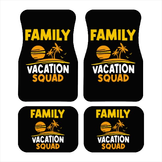 Family Vacation Squad Relatives Travel Holidays Car Mats