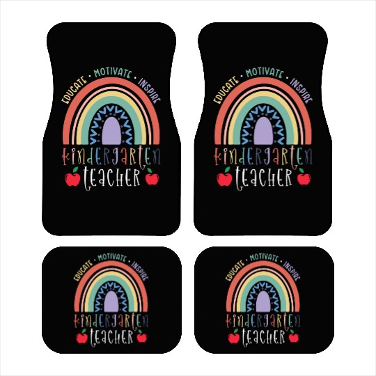 Educate Motivate Inspire Kindergarten Teacher Car Mats