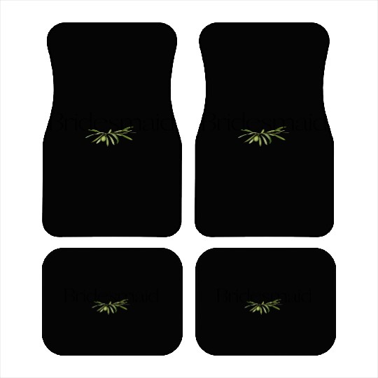 Bridesmaid Olive Branch Car Mats