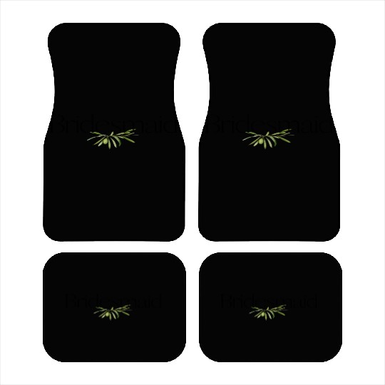 Bridesmaid Olive Branch Car Mats
