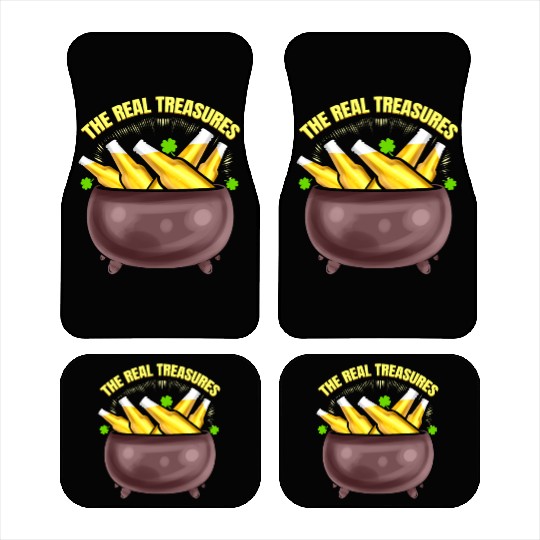Beer Is The Real Treasure Pot Of Gold On St Car Mats